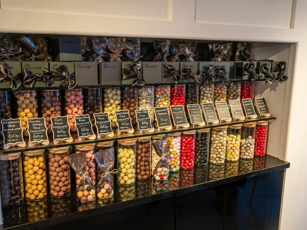 Display of chocolate at CoCuture in Belfast