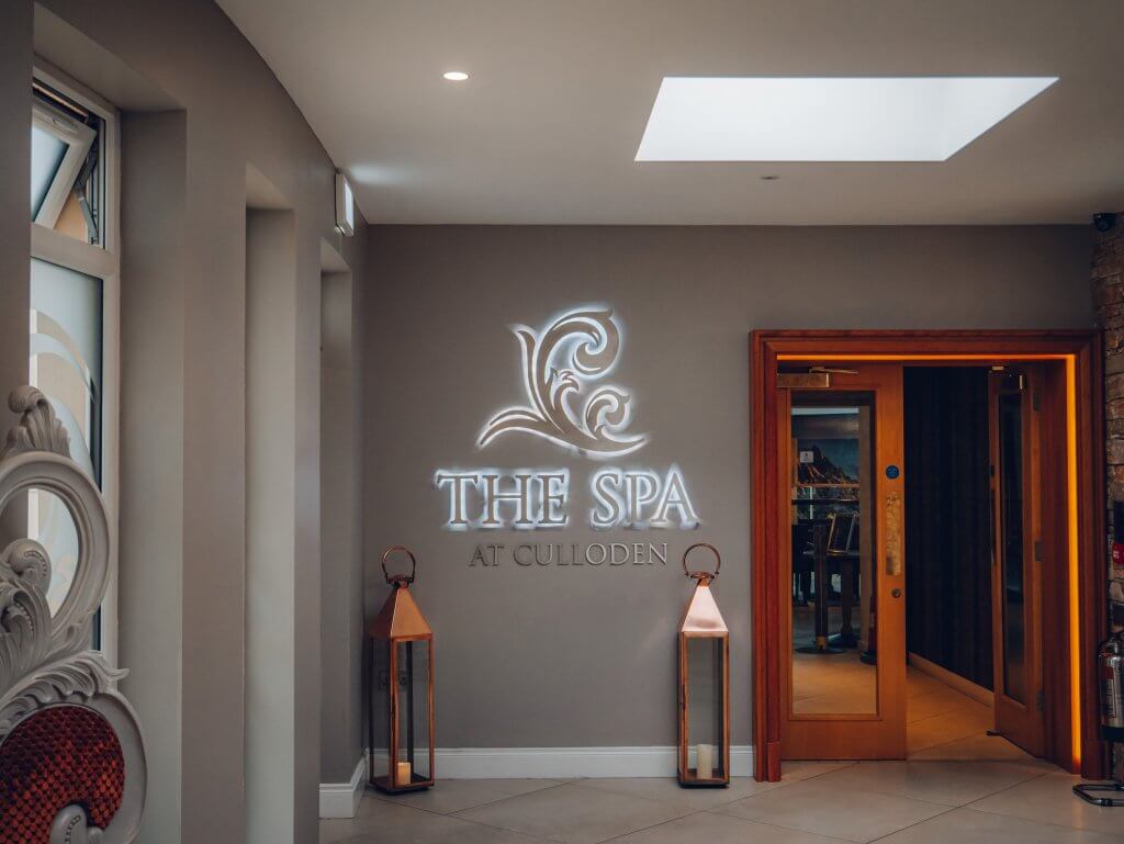 Entrance to the spa in the Culloden Estate