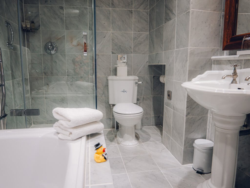 Bathroom in a suite at Culloden Estate and spa