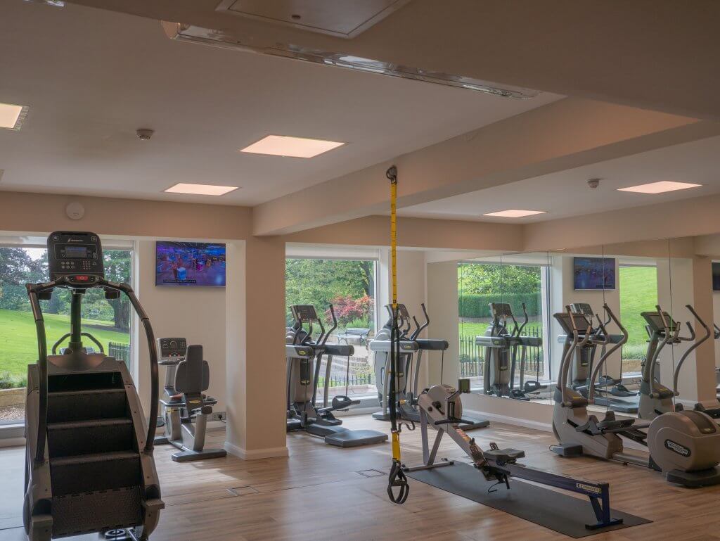 The gym at Culloden Estate and spa