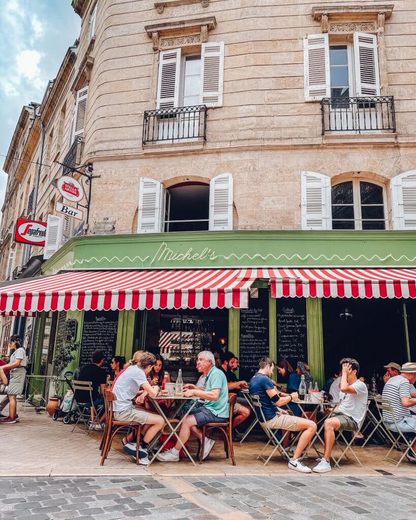 Cute French Restaurant in Bordeaux France that is perfect for Instagram