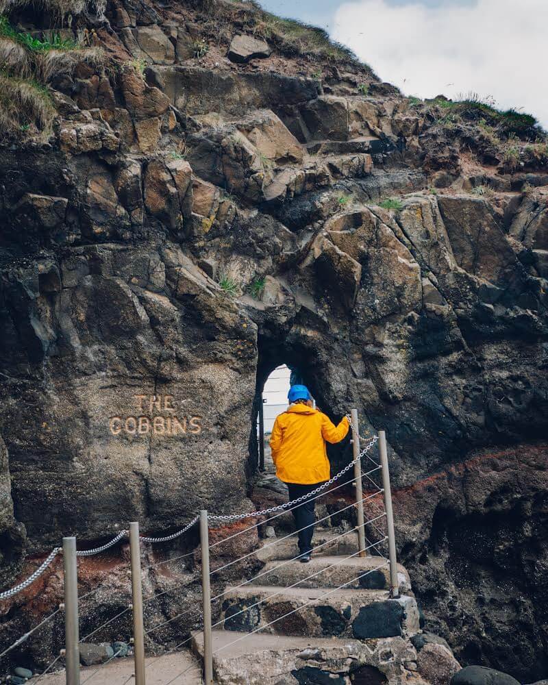 Entrance to The Gobbins Cliff Path a hidden gem in Antrim