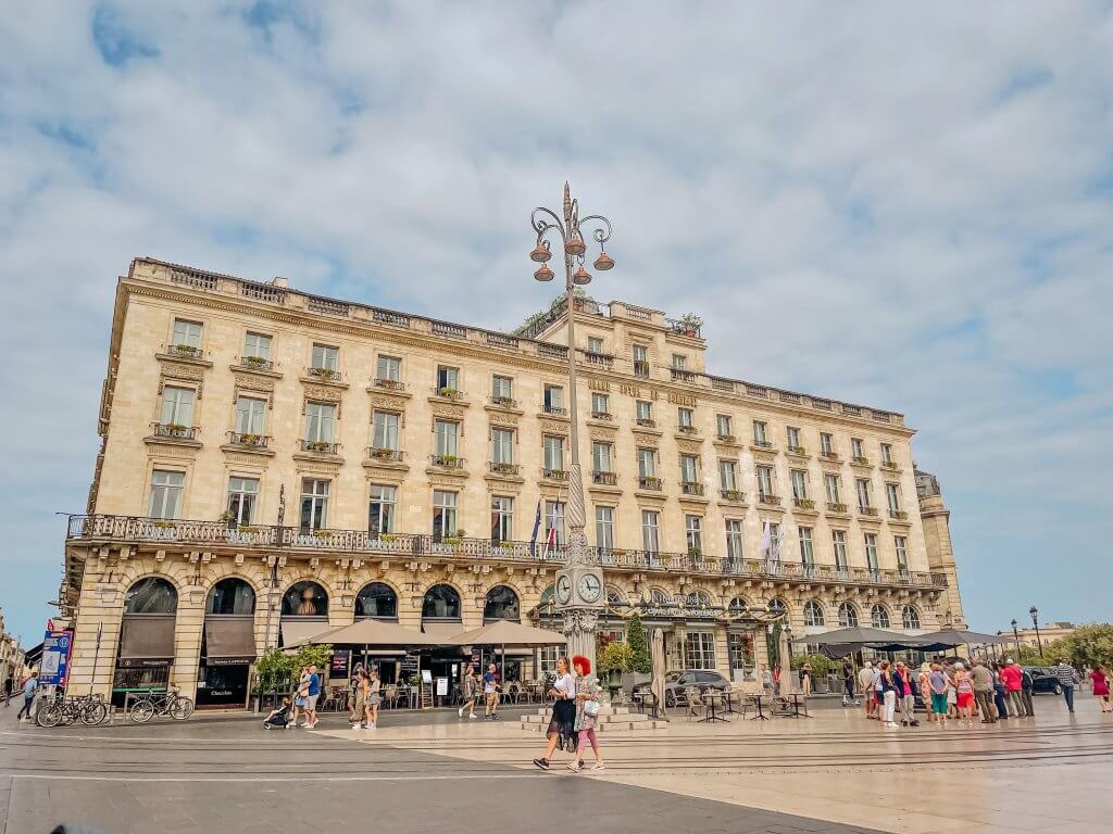 The exterior of the Intercontinental Hotel Bordeaux France 