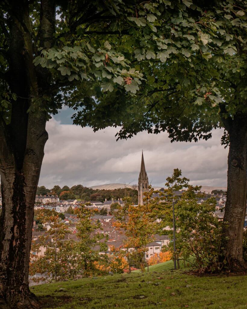 View of Derry city Northern Ireland