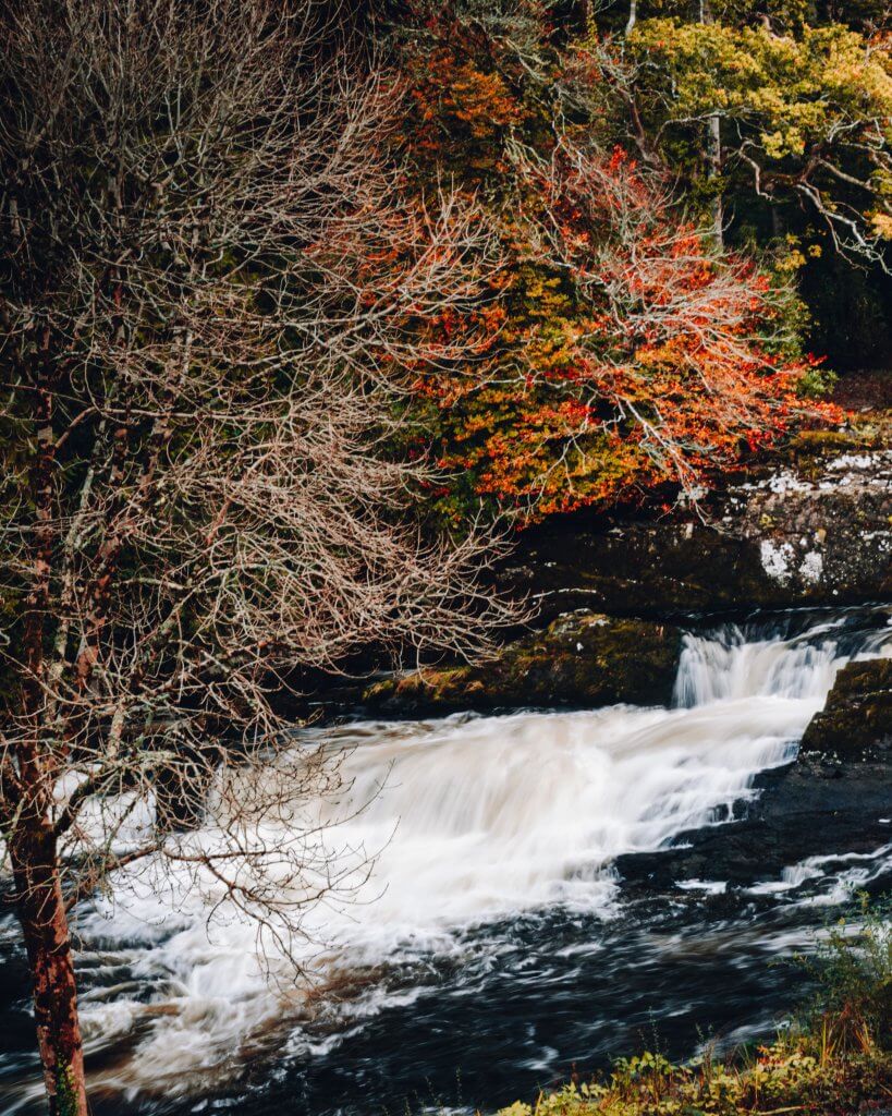 Sheen Falls Lodge's iconic waterfall, a mesmerizing natural wonder that adds to the hotel's charm.