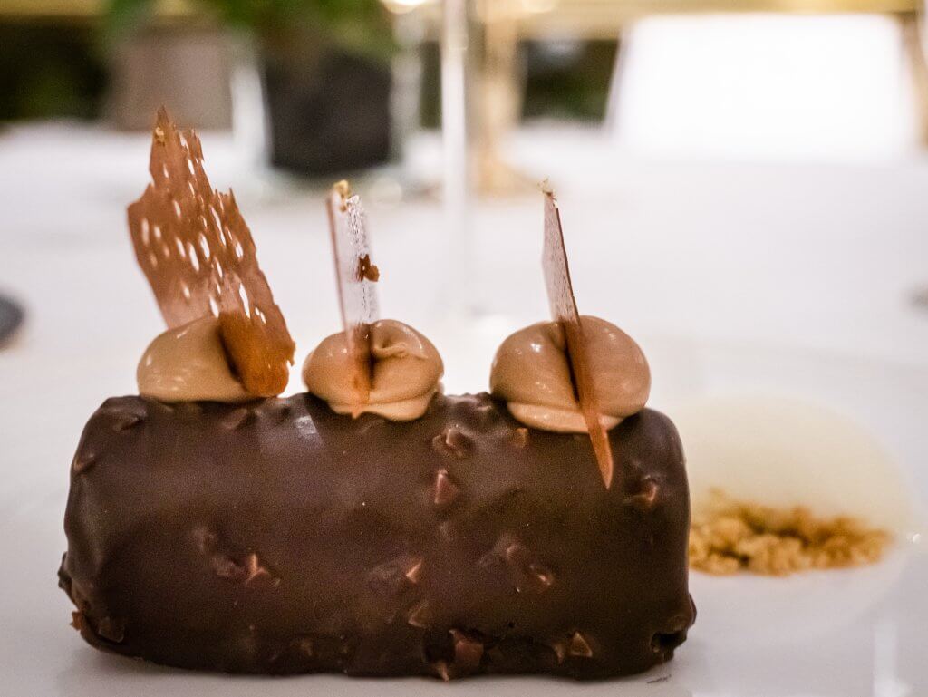 Chocolate dessert in Sheen Falls Lodge