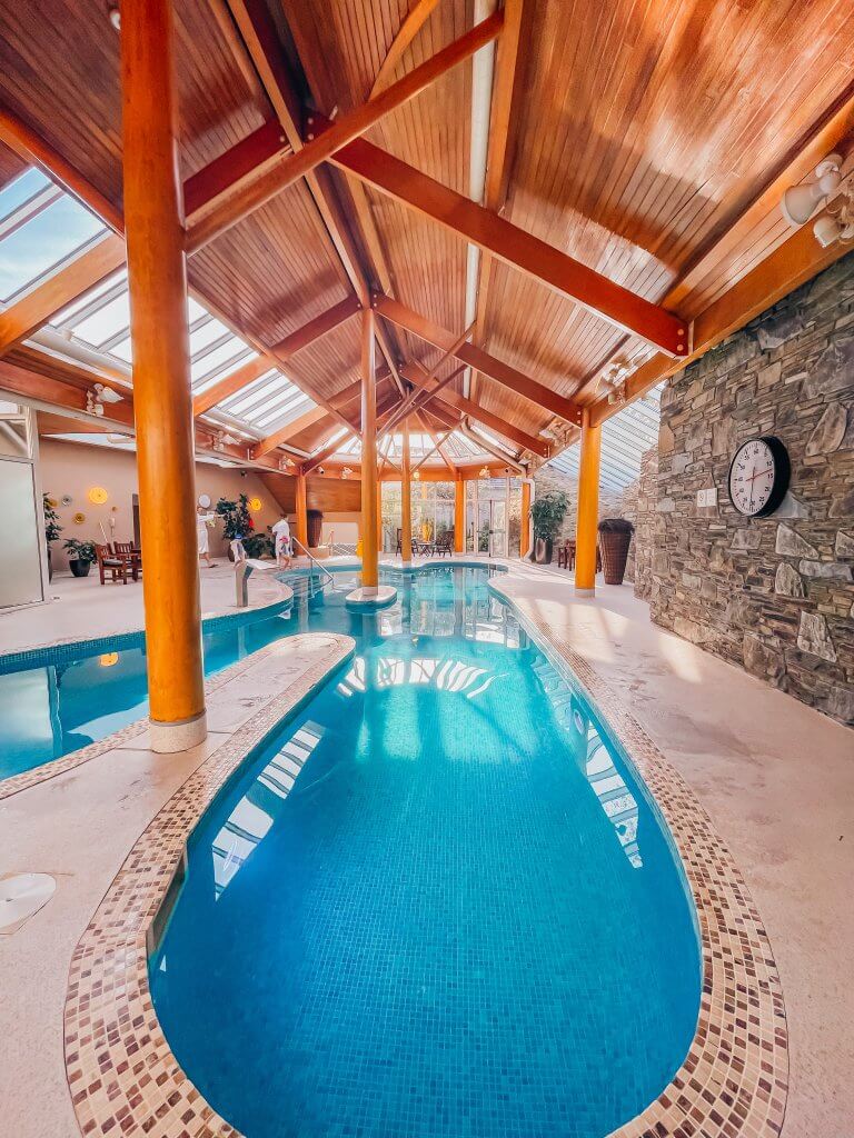 Swimming pool at Sheen Falls Lodge Hotel in Ireland