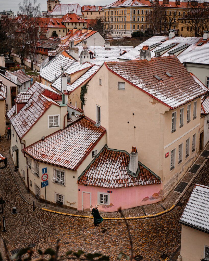 Charming streets of Novy Svet in Prague