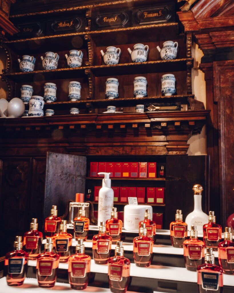 Interior of The Merchant of Venice perfumery in Cannaregio Venice