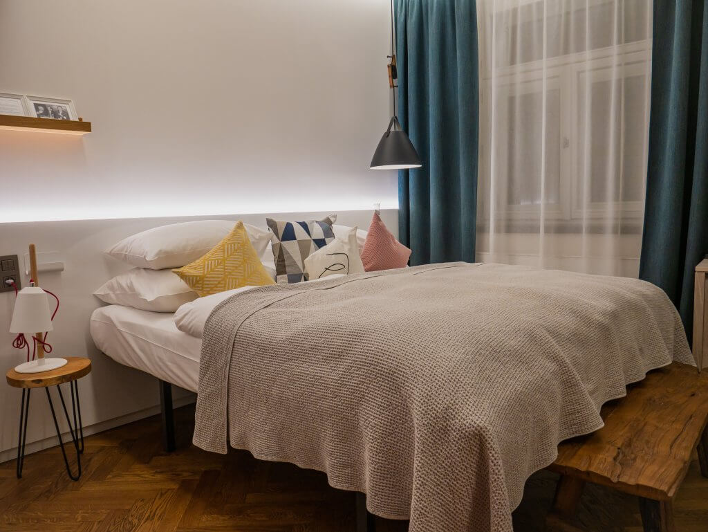 Comfort bedroom at Mosaic House Design Hotel Prague a unique hotel in Prague Czechia