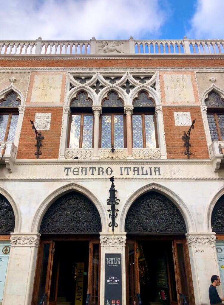 Exterior of Teatro Italia Despar in Cannaregio Venice Italy
