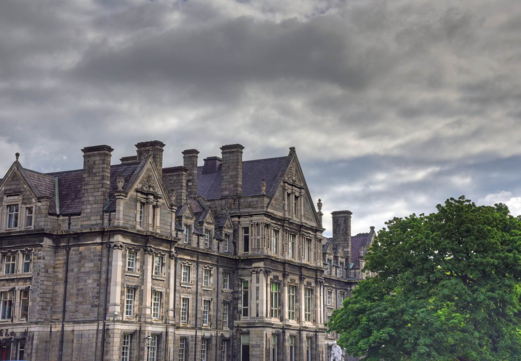 Exterior of trinity college dublin one of the best places to visit during 2 days in Dublin