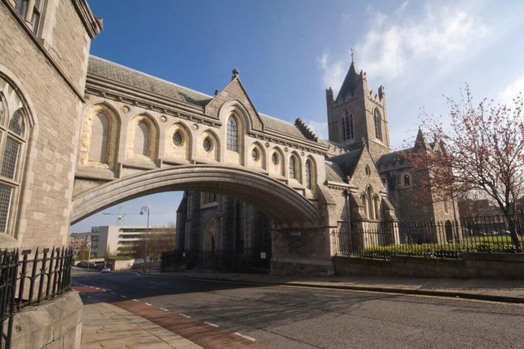Christchurch cathedral in Dublin Ireland