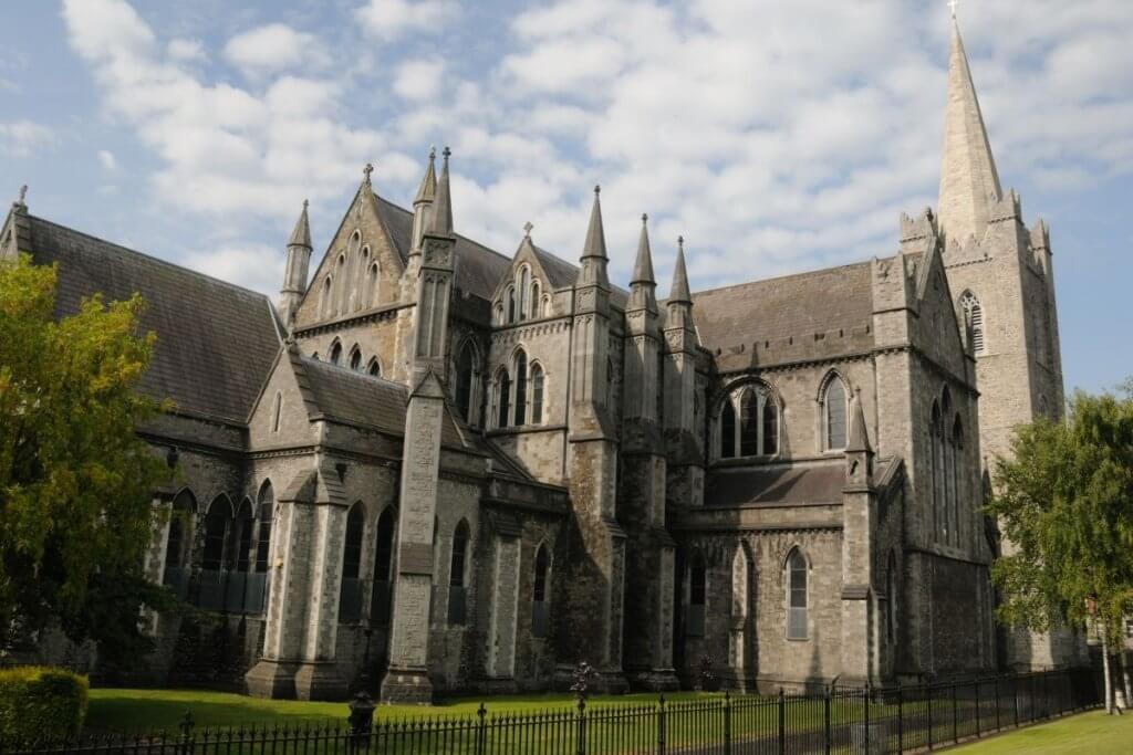 Exterior of St Patricks Cathedral one of the best places to visit during 2 days in Dublin
