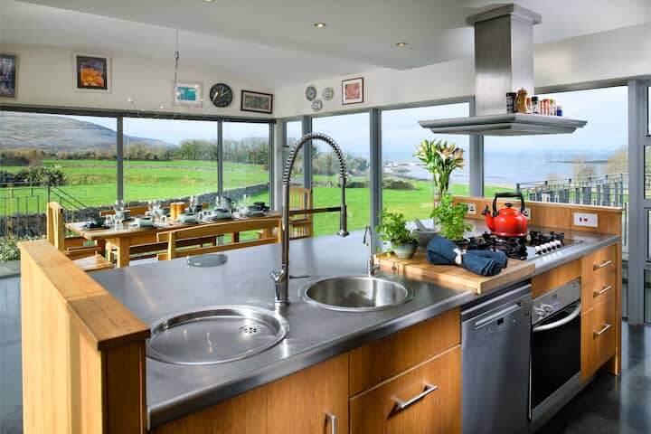 Kitchen at Ealu AirBnB in Ireland