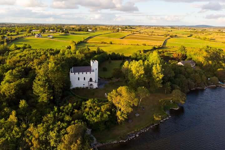 Carraigin Castle on the shores of Lough Corrib