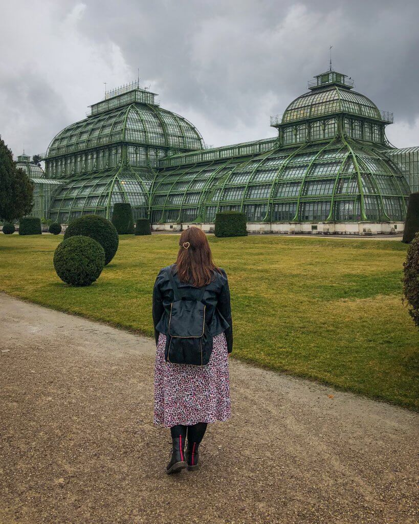 The beautiful Palmenhaus at Schonbrunn Palace