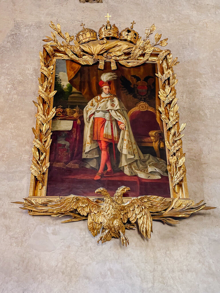 Ornate artwork at Prague Castle
