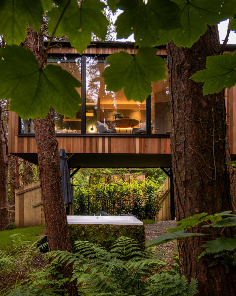 Unique treehouse Ireland at Burrenmore Nest