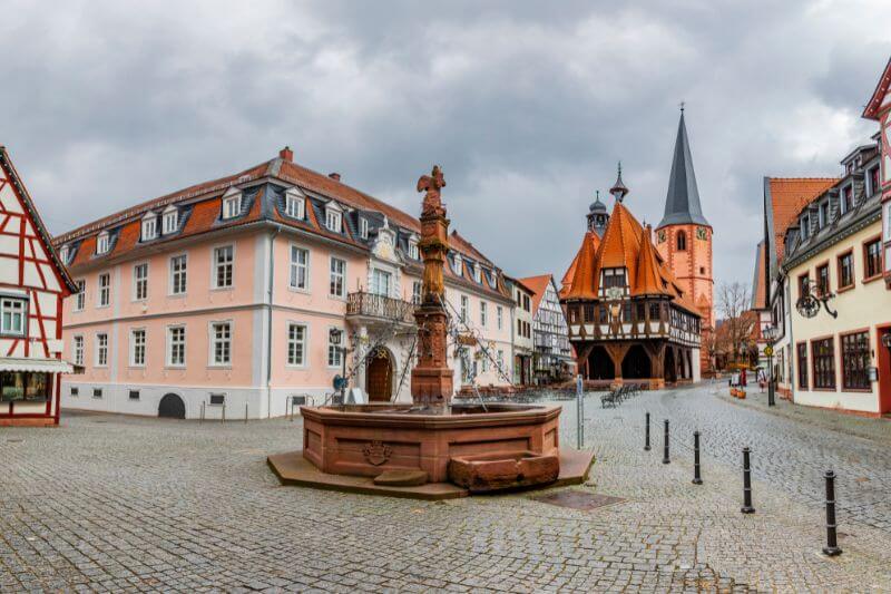 The fairytale city of Michelstadt in Odenwald, Germany.