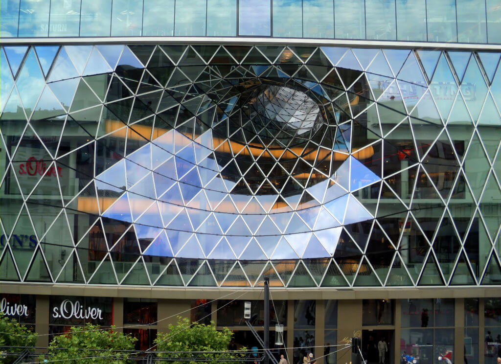 My Zeil Shopping Mall in Frankfurt Germany a cool thing to do during one day in Frankfurt