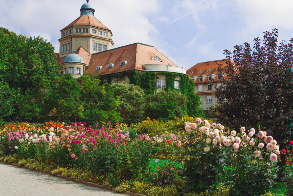 Palmengarten in Frankfurt Germany. Frankfurt's botanical garden.