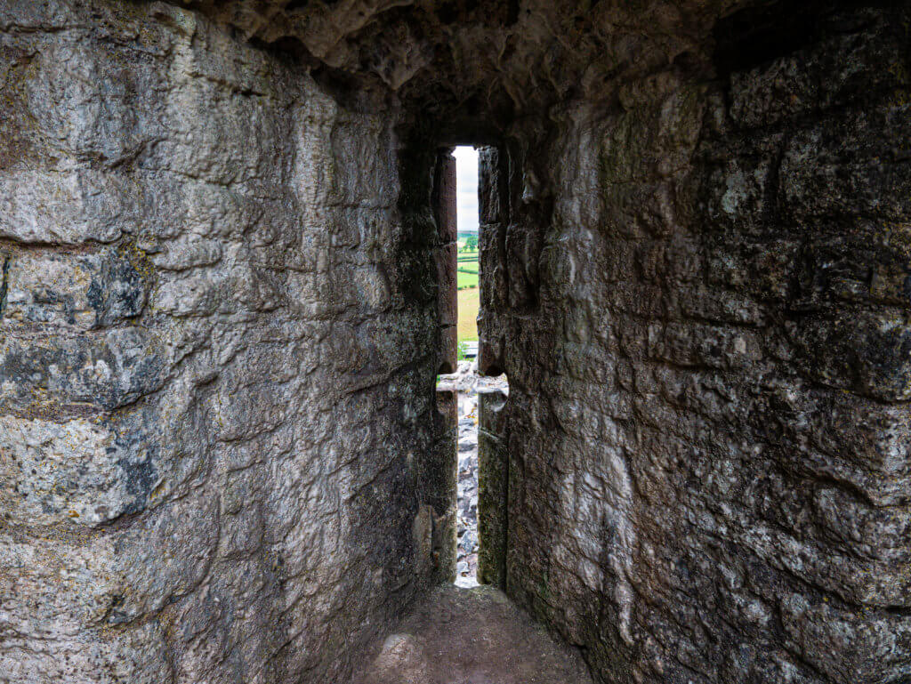 Castle window at Carreg Cennan Castle in Wales