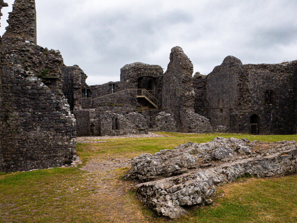The ruins of carreg cennan castle in west wales