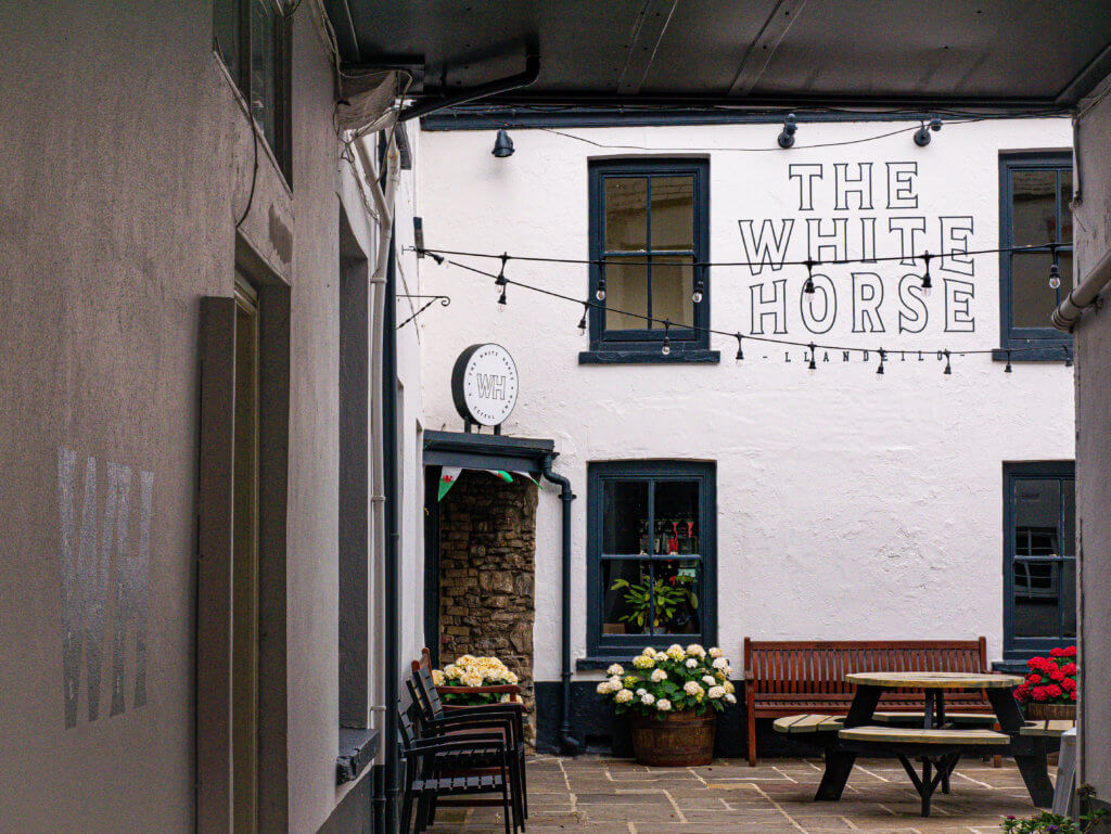 The White Horse Pub in Llandeilo West Wales