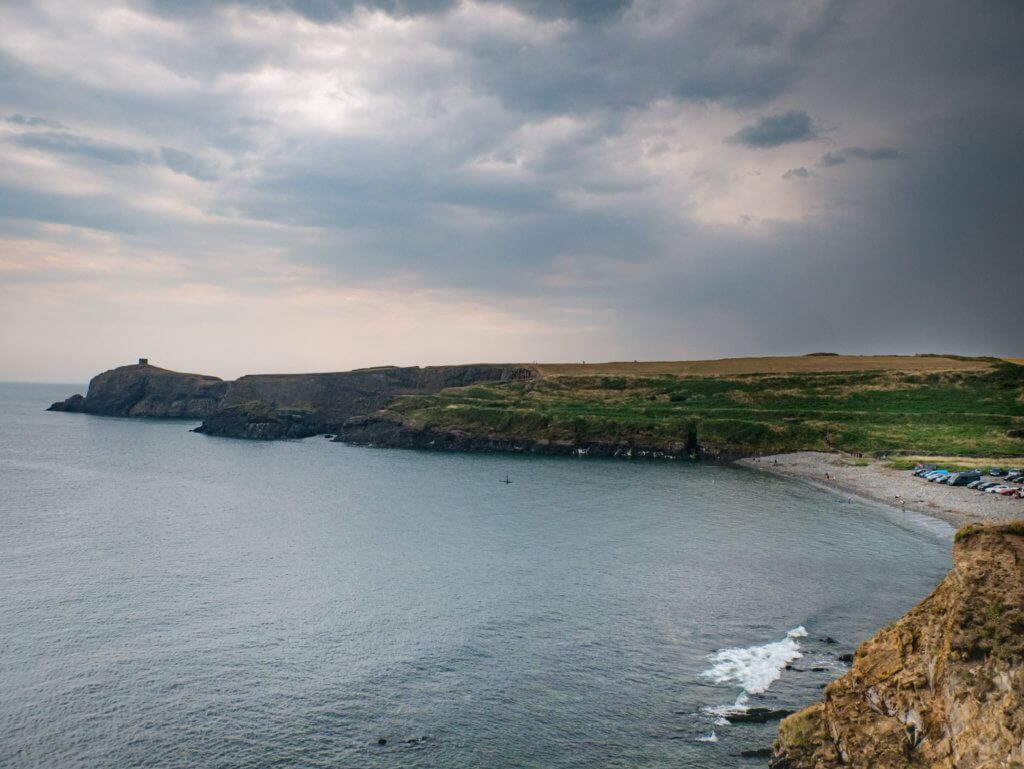 The blue lagoon at Abbereidy in West Wales a must see on a Wales Road Trip