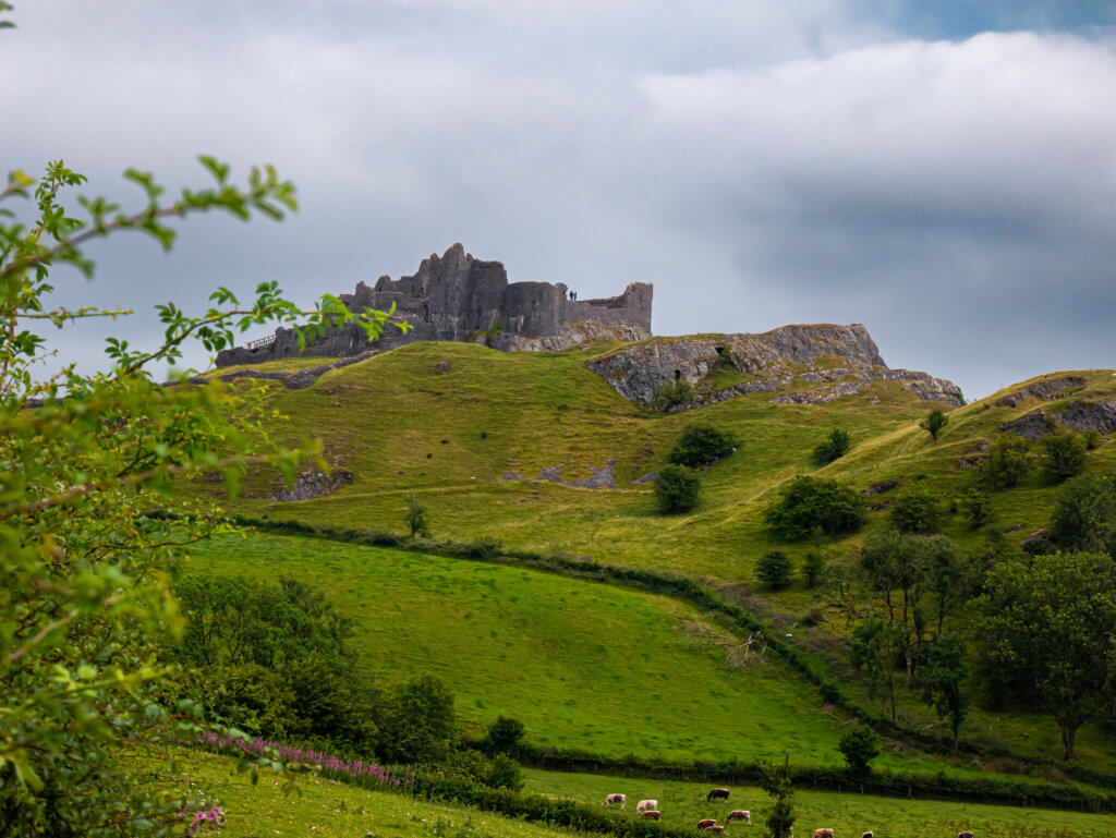 Carreg Cennan Castle in West Wales