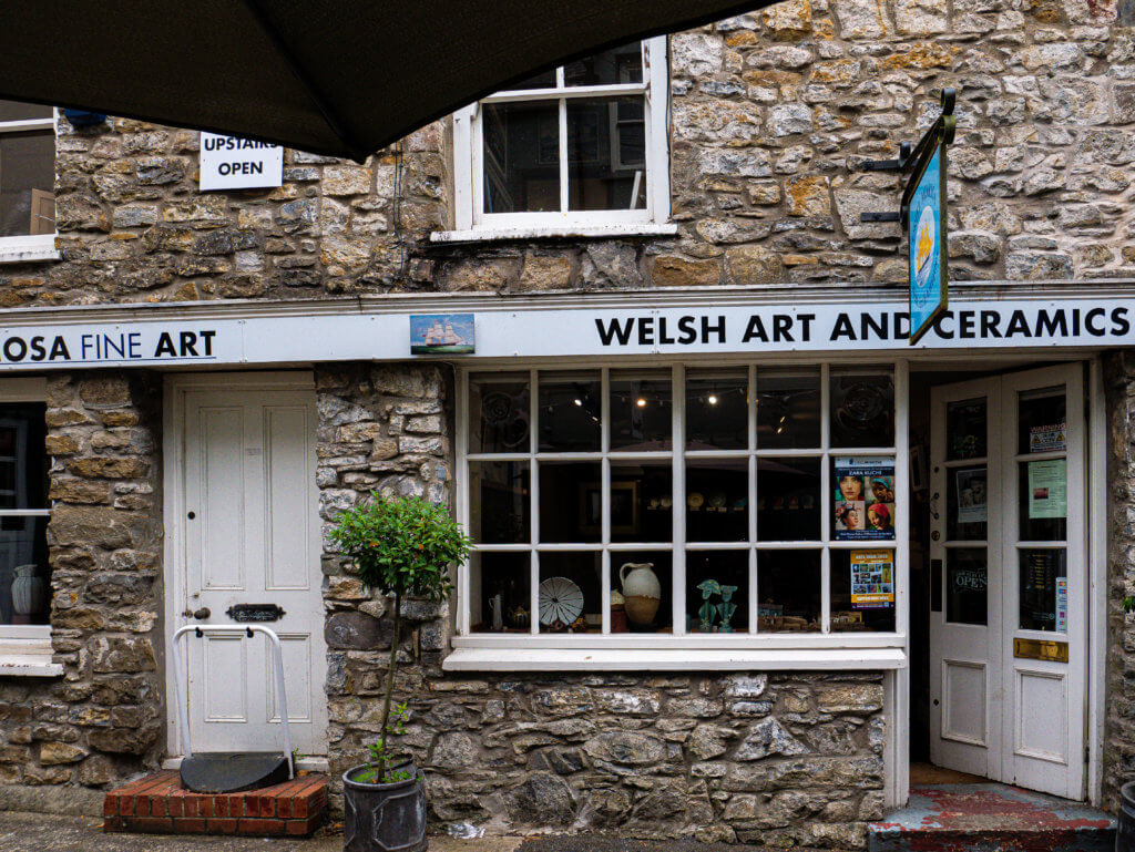 Shop front in Llandeilo in West Wales