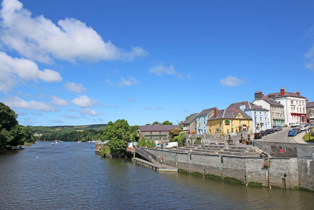 Cardigan town in West Wales