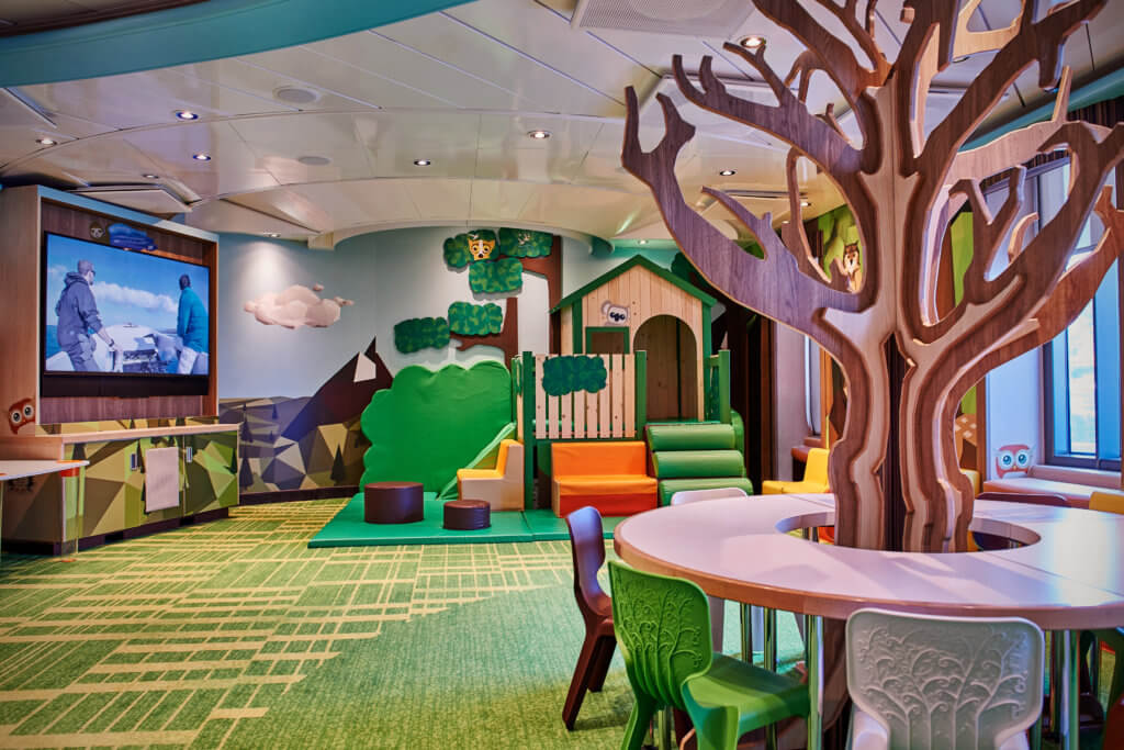 Treehouse kids club on Princess Cruises