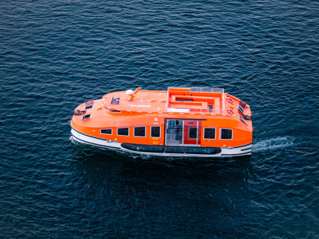 Water shuttle on Sky Princess Cruise Ship