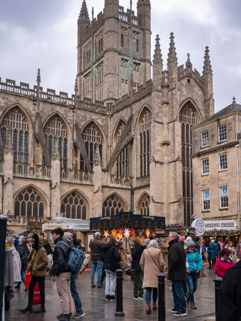 People shopping during Bath at Christmas