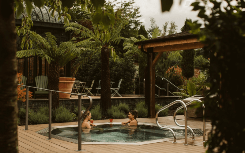 Couple enjoying the spa at Galgorm resort