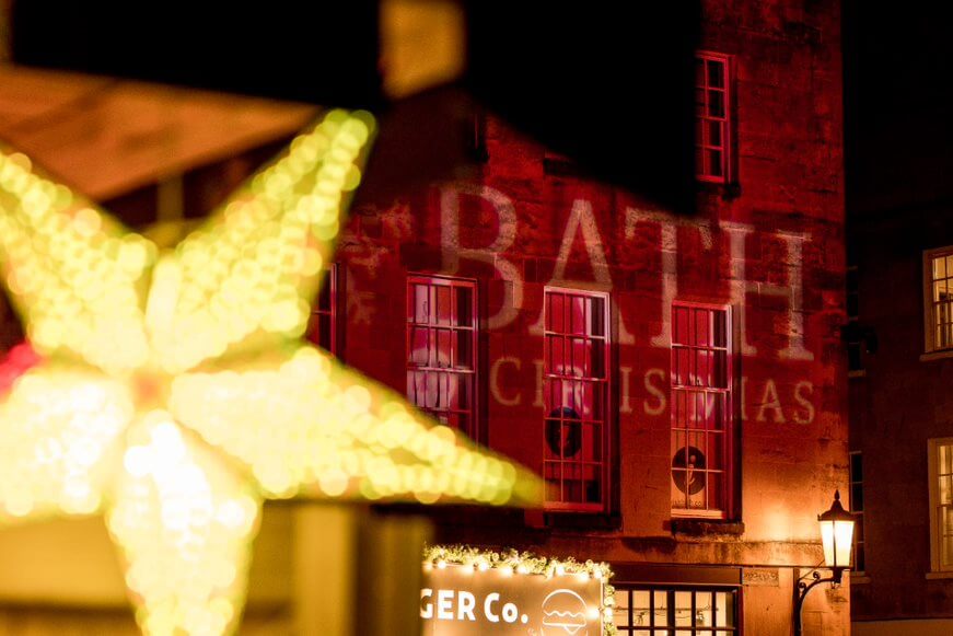 Christmas Light Trail in Bath England