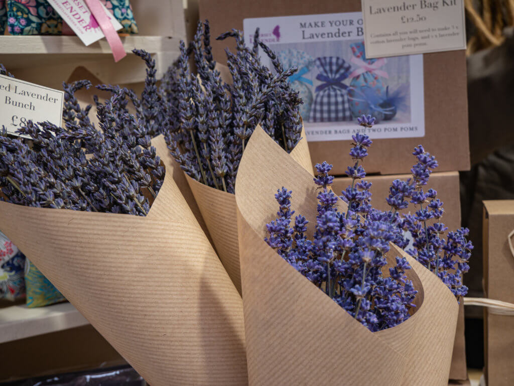 Lavender for sale at Bath Christmas Markets