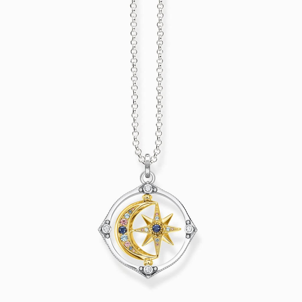 Thomas Sabo star and moon compass necklace