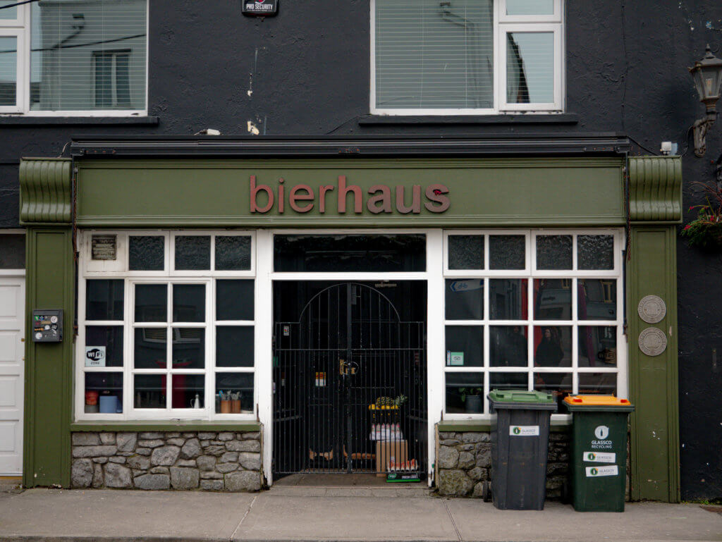 Exterior of the Bierhaus Pub in Galway
