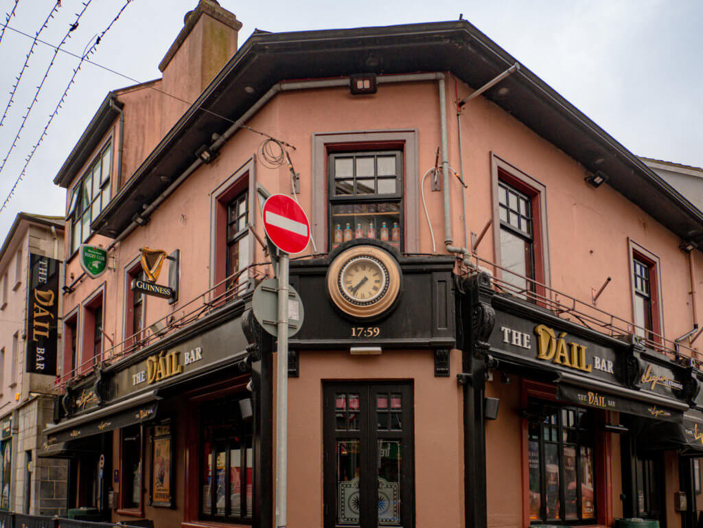Exterior of The Dail Bar in Galway city