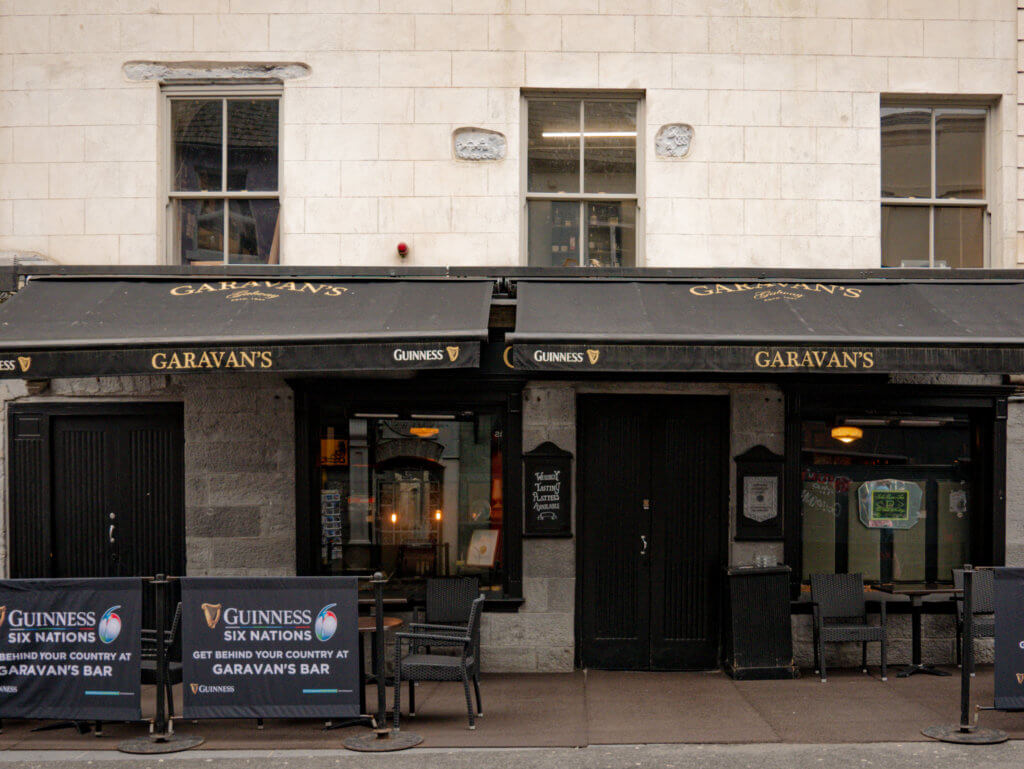Exterior of Garavan's Pub in Galway City Centre