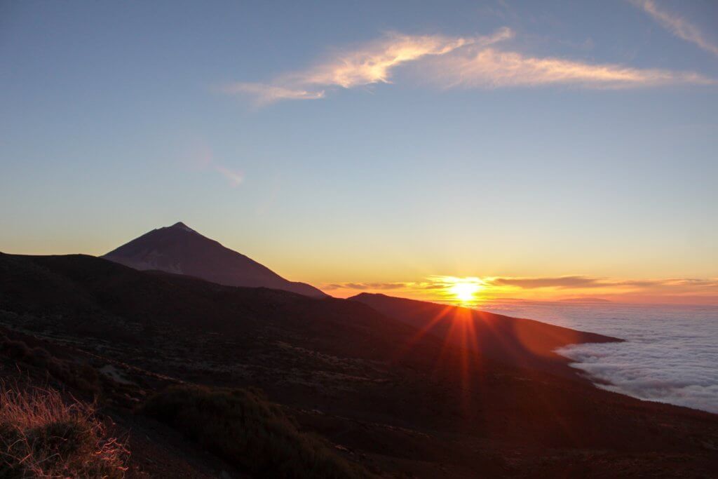 Mount Teide in Tenerife at sunset