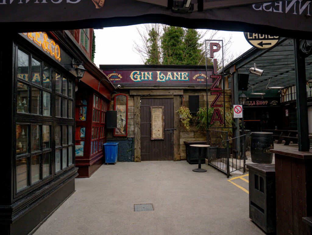 Gin Lane at O'Connell's Bar in Galway City Ireland