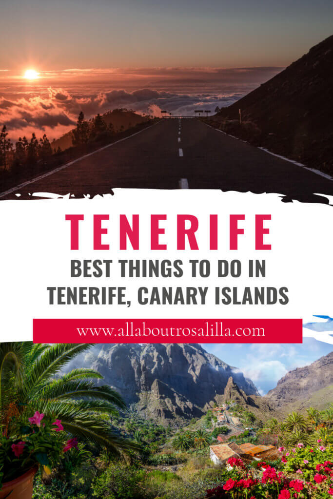 Images from Tenerife with text overlay best things to do in Tenerife Canary Islands
