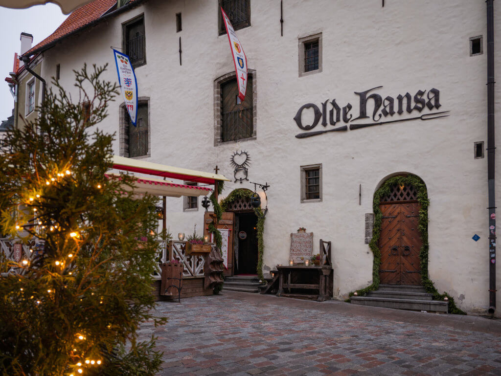 Olde Hansa Medieval Restaurant in Tallinn Estonia
