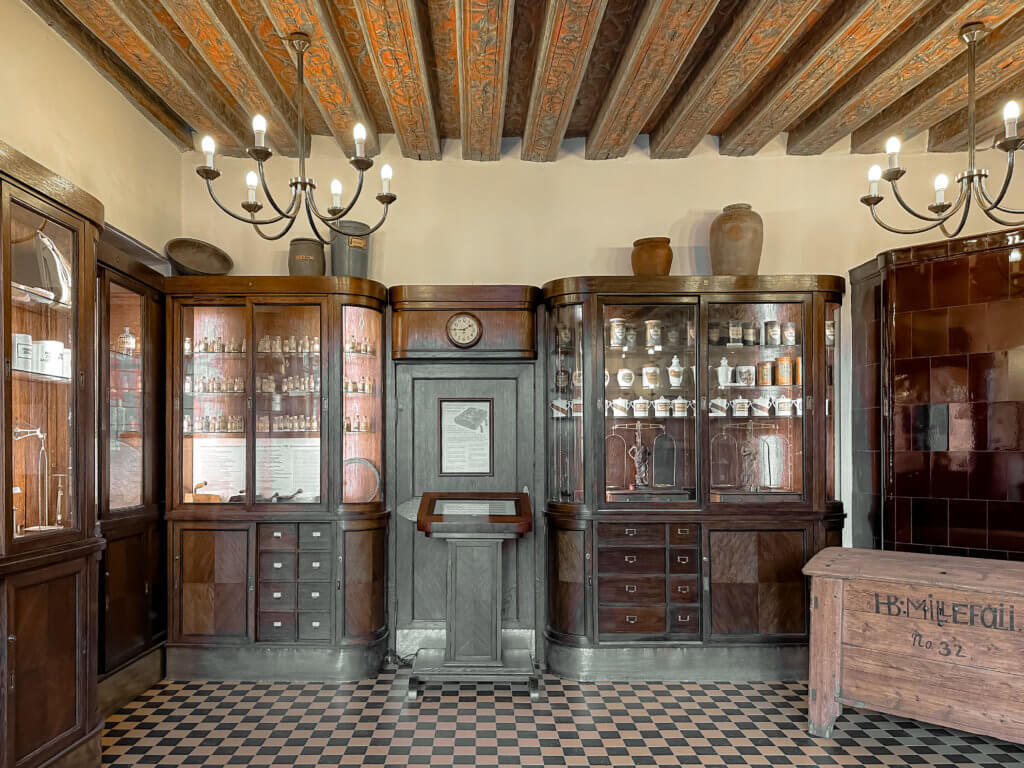 Interior of the oldest pharmacy in Tallinn