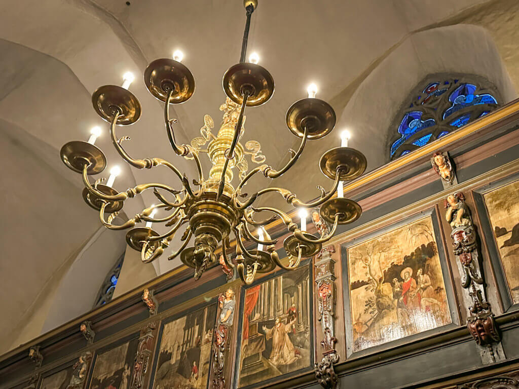 Interior of the church of the holy spirit in Tallinn Estonia