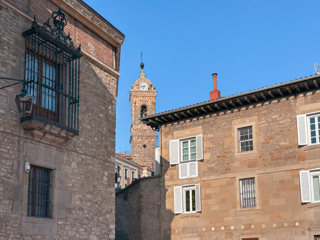 Medieval buildings in Vitoria Gasteiz Spain